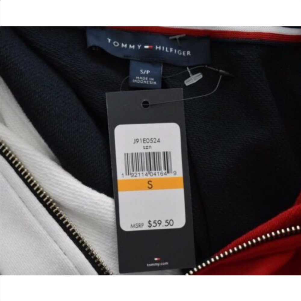 Tommy Hilfiger women's half zip sweatshirt top - Picture 7 of 8